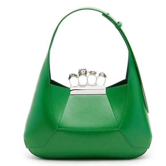 SOLD NWT McQueen  Jewelled Hobo leather shoulder bag - Picture 3 of 7